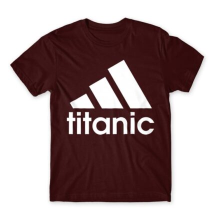 Titanic Burgundy Men's T-shirt for Brand Parody, Funny