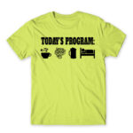 Today’s plan – Florist Apple Green Men's T-shirt for Florist, Work