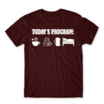 Today’s plan – Massage Therapist Burgundy Men's T-shirt for Massage Therapist, Work