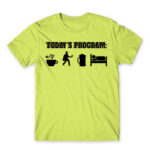 Today’s plan – Postman Apple Green Men's T-shirt for Postman, Work