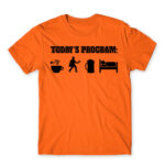 Today’s plan – Postman Orange Men's T-shirt for Postman, Work