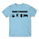 Today’s plan – Postman Sky Blue Men's T-shirt for Postman, Work