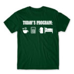Today’s program – Accountant Bottle Green Men's T-shirt for Accountant, Work