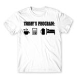 Today’s program – Accountant White Men's T-shirt for Accountant, Work