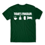 Today’s program – Courier Bottle Green Men's Tee for Courier, Work