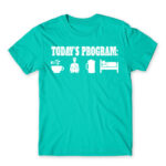 Today’s program – Courier Turquoise Men's T-shirt for Courier, Work