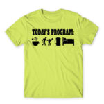 Today’s Program – Policeman Apple Green Men's T-shirt for Police, Work