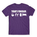 Today’s Program – Policeman Dark Purple Men's Tee for Police, Work