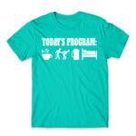 Today’s Program – Policeman Turquoise Men's Tee for Police, Work