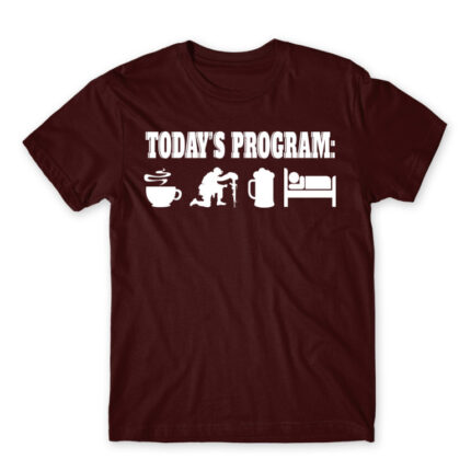 Today’s program – Soldier Burgundy Men's Tee for Soldier, Work