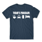Today’s program – Taxi Driver Denim Men's T-shirt for Taxi Driver, Work