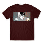 Todoroki Shouto: My Hero Academia Burgundy Men's Tee for Anime, My Hero Academia