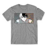 Todoroki Shouto: My Hero Academia Grey Melange Men's Tee for Anime, My Hero Academia