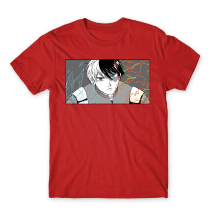 Todoroki Shouto: My Hero Academia Red Men's Tee for Anime, My Hero Academia