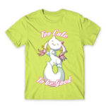 Too Cute to Be Good Apple Green Men's T-shirt for Anime, Puella Magi Madoka Magica