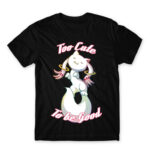 Too Cute to Be Good Black Men's T-shirt for Anime, Puella Magi Madoka Magica