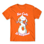 Too Cute to Be Good Orange Men's T-shirt for Anime, Puella Magi Madoka Magica