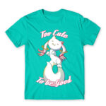 Too Cute to Be Good Turquoise Men's Tee for Anime, Puella Magi Madoka Magica