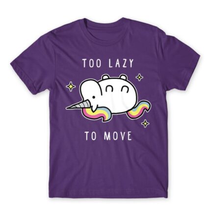 Too lazy to move Dark Purple Men's Tee for Funny, Laziness