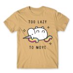 Too lazy to move Sand Men's Tee for Funny, Laziness