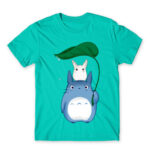 Totoro – Guardians of the Forest Turquoise Men's T-shirt for Anime, My Neighbour Totoro