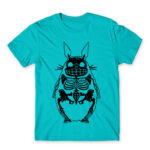 Totoro skeleton Atoll Blue Men's T-shirt for Anime, My Neighbour Totoro
