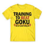 Training to beat Goku Lemon Men's Tee for Anime, Dragon Ball