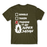 Training to go Super Saiyan Army Men's T-shirt for Anime, Dragon Ball