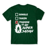 Training to go Super Saiyan Bottle Green Men's Tee for Anime, Dragon Ball