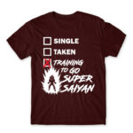 Training to go Super Saiyan Burgundy Men's Tee for Anime, Dragon Ball