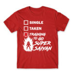 Training to go Super Saiyan Red Men's Tee for Anime, Dragon Ball