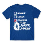 Training to go Super Saiyan Royal Blue Men's T-shirt for Anime, Dragon Ball