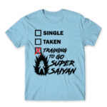 Training to go Super Saiyan Sky Blue Men's T-shirt for Anime, Dragon Ball