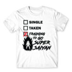 Training to go Super Saiyan White Men's Tee for Anime, Dragon Ball