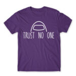 Trust no one Dark Purple Men's Tee for Gaming