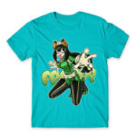 Tsuyu – My Hero Academia Atoll Blue Men's Tee for Anime, My Hero Academia