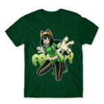 Tsuyu – My Hero Academia Bottle Green Men's T-shirt for Anime, My Hero Academia