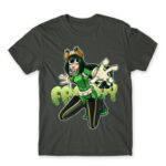 Tsuyu – My Hero Academia Dark Grey Men's Tee for Anime, My Hero Academia