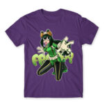 Tsuyu – My Hero Academia Dark Purple Men's Tee for Anime, My Hero Academia