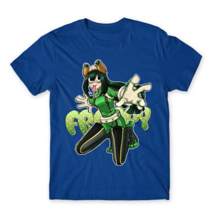 Tsuyu – My Hero Academia Royal Blue Men's Tee for Anime, My Hero Academia