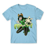 Tsuyu – My Hero Academia Sky Blue Men's T-shirt for Anime, My Hero Academia