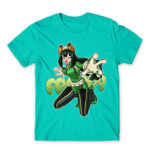 Tsuyu – My Hero Academia Turquoise Men's Tee for Anime, My Hero Academia
