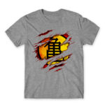 Turtle School Grey Melange Men's T-shirt for Anime, Dragon Ball