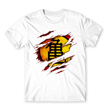 Turtle School White Men's T-shirt for Anime, Dragon Ball