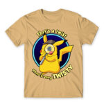 Twisty Detective Pikachu Sand Men's Tee for Anime, Pokemon