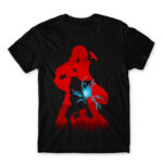 Uchiha Brothers Black Men's T-shirt for Anime, Naruto