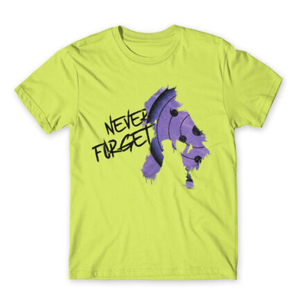 Uchiha Brothers Silhouette Apple Green Men's Tee for Anime, Naruto