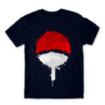 Uchiha symbol Navy Men's T-shirt for Anime, Naruto