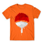Uchiha symbol Orange Men's T-shirt for Anime, Naruto