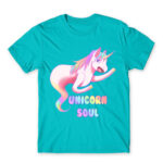 Unicorn Soul Atoll Blue Men's Tee for Anime, Anime Funny